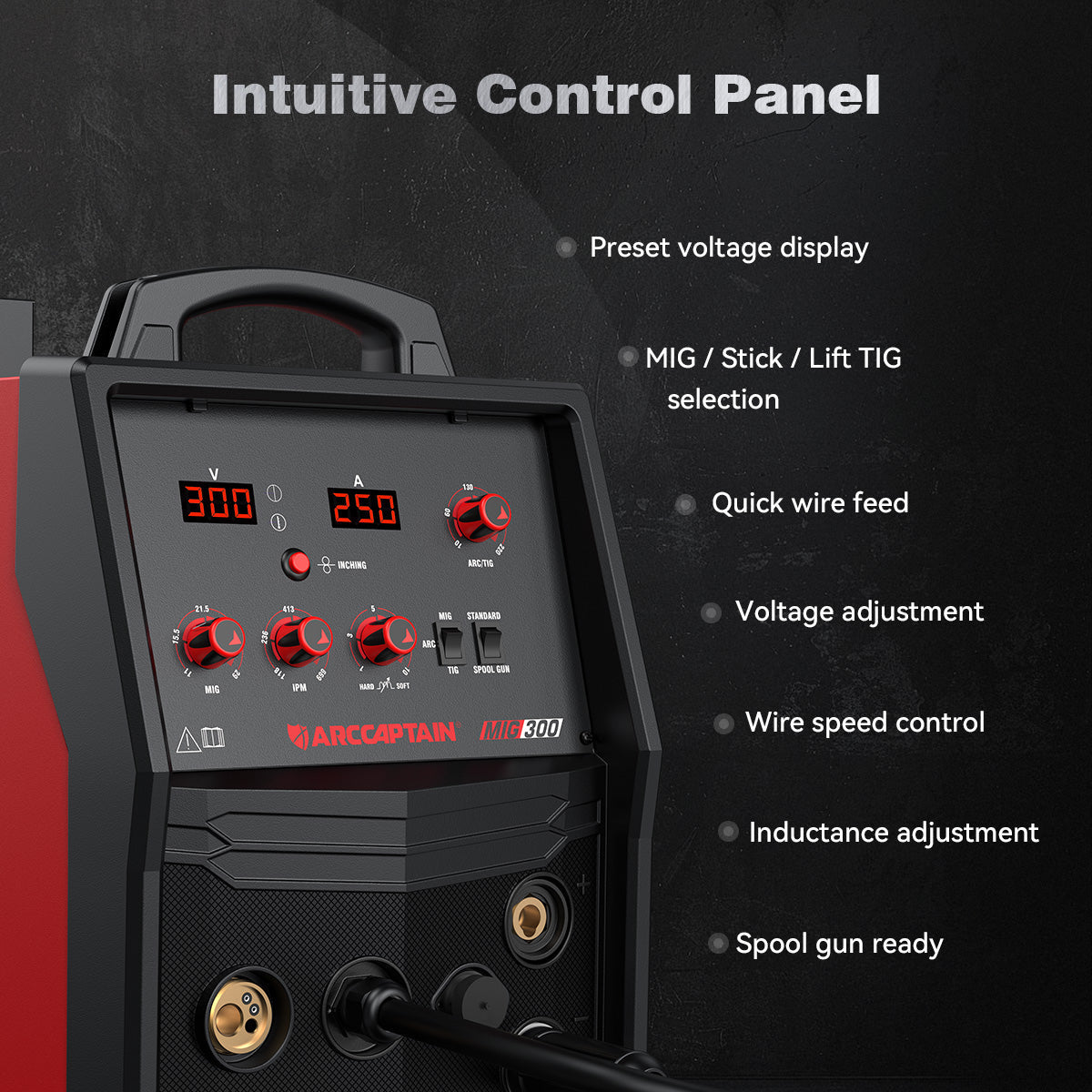 Arccaptain AIM-Forge 250A Industrial Heavy-Duty MIG Welder
